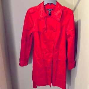 Crimson red coat sz. Lg. Long